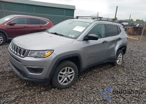 2019 Jeep Compass Sport 4X4 из США, поврежденный, VIN 3C4NJDABXKT714007